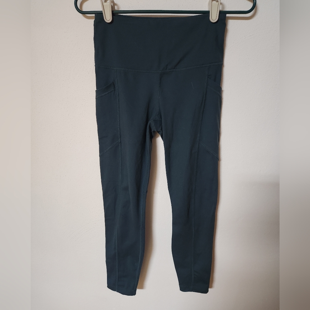 Yogalicious Lux Dark Green Leggings Size Small